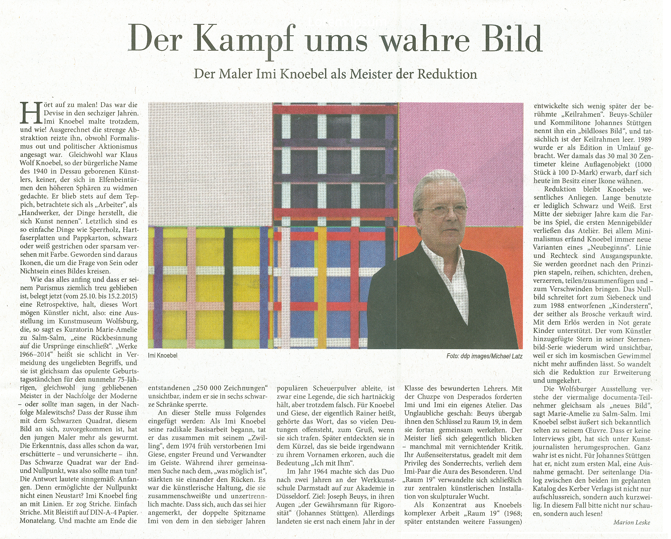 Knoebel-Kunstzeitung Oktober 2014